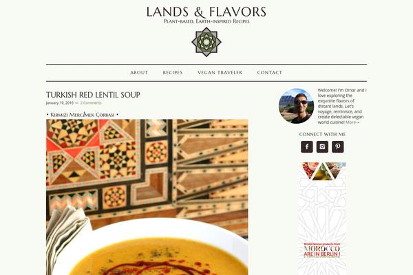 Foodie Pro theme site design template sample