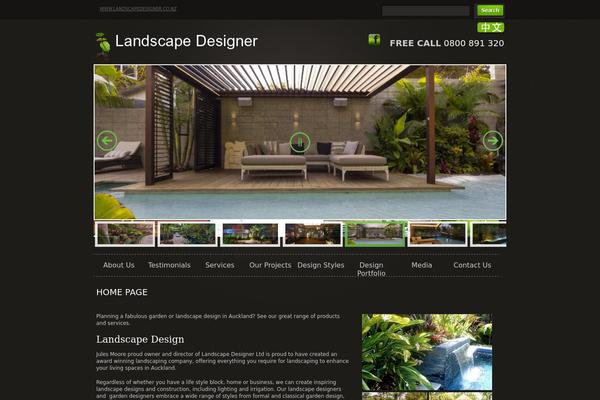 Landscape theme site design template sample