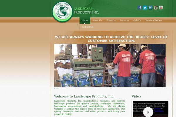 Landscape theme site design template sample