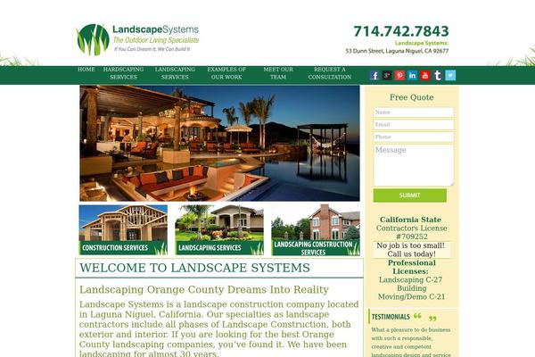 landscapesystemsorangecounty.com site used Landscapesystem