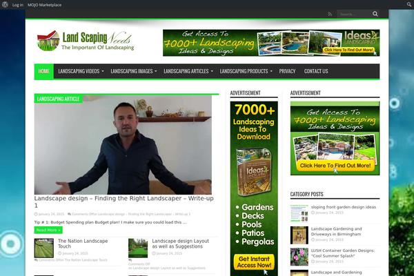 Jarida theme site design template sample