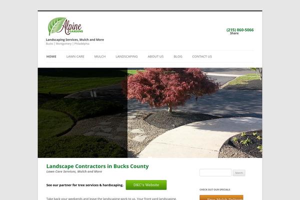 Twentytwelve-child theme site design template sample