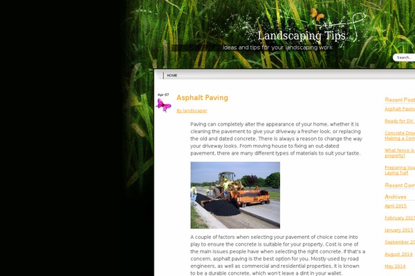 Greener Side theme site design template sample
