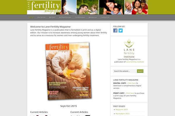 Magazine theme site design template sample