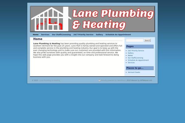 2010 Weaver theme site design template sample