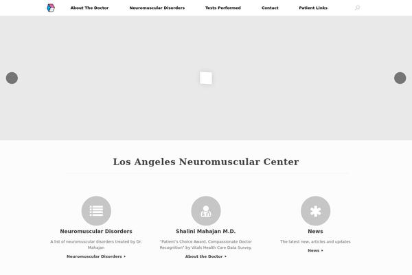 Vantage theme site design template sample