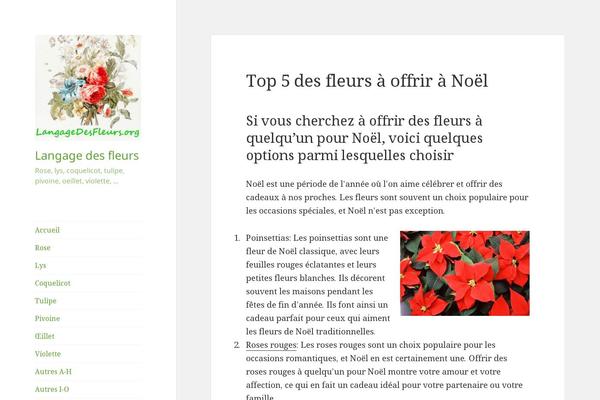 Twenty Fifteen theme site design template sample