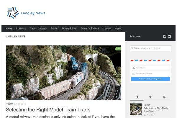 Hueman theme site design template sample