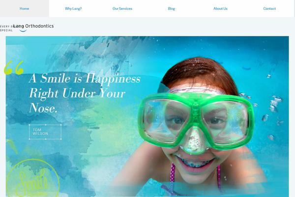 Lang theme site design template sample
