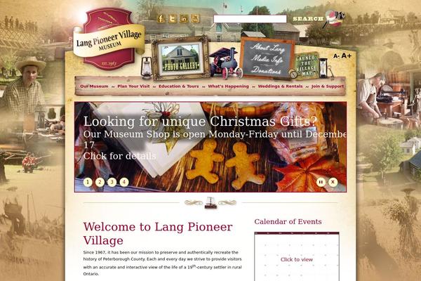 Lang theme site design template sample