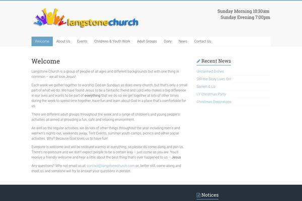 Accelerate theme site design template sample