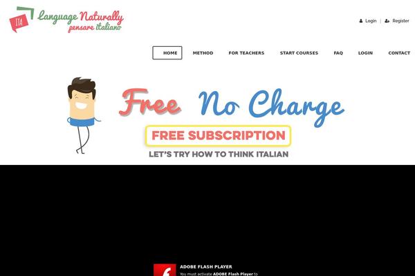 LMS theme site design template sample