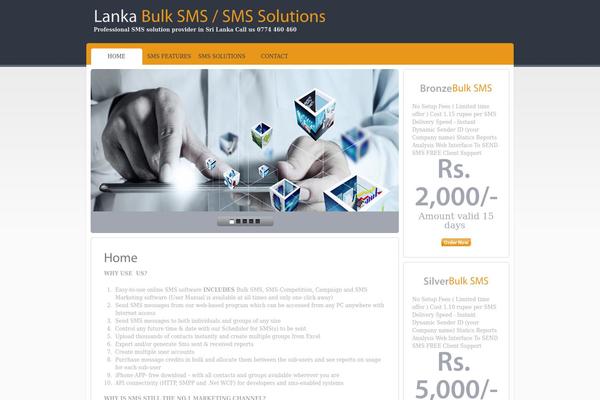 Hosting Square theme site design template sample