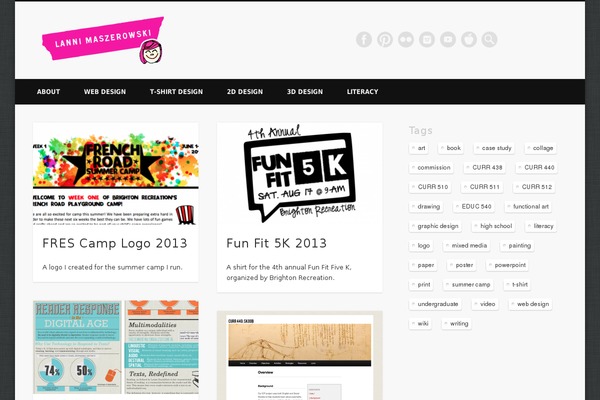 Pinboard theme site design template sample