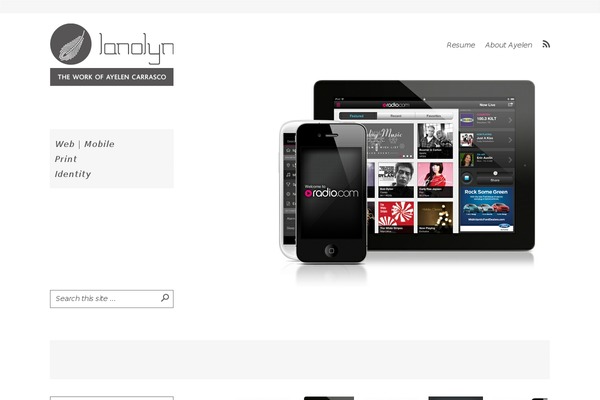 Parallax theme site design template sample