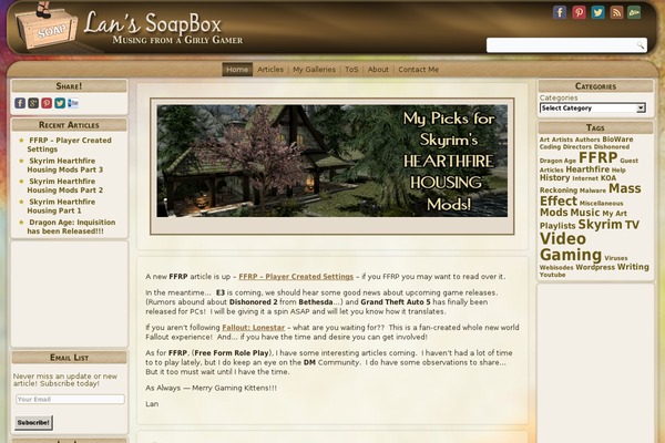 Site using Add Link to Facebook plugin