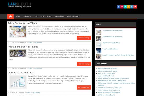 Magazine Style theme site design template sample