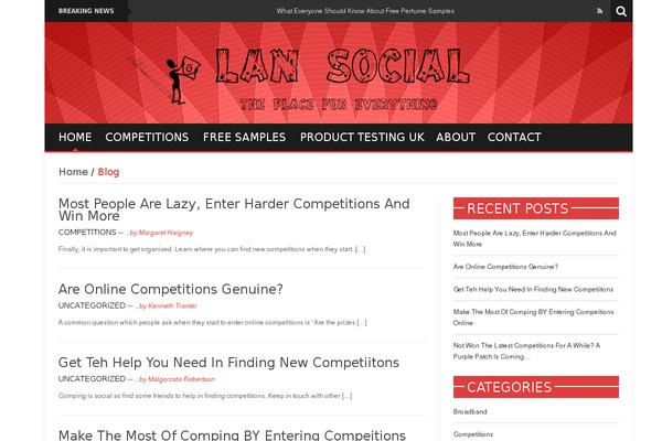 News Mix Light theme site design template sample