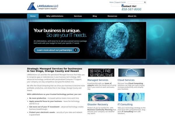 Core theme site design template sample