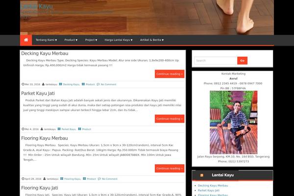 lantekayu.net site used Twenty Fourteen