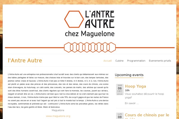 Site using Event List plugin