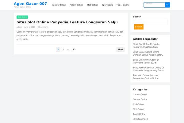 BlogSite theme site design template sample
