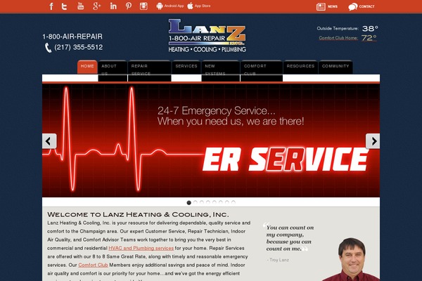 lanzinc.com site used Leadbuilder