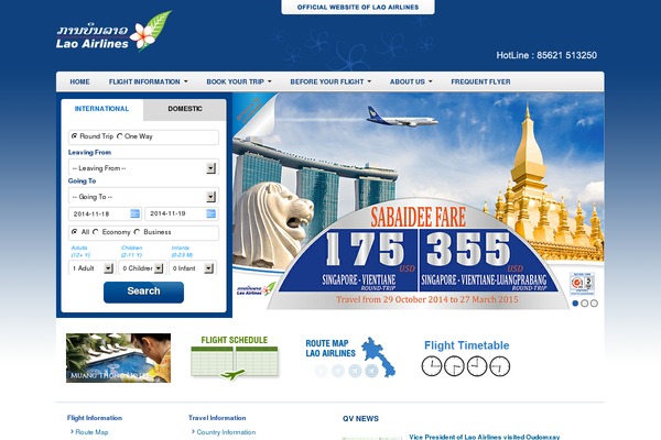Site using Lao-fonts plugin