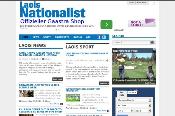 laois-nationalist.ie site used Regional