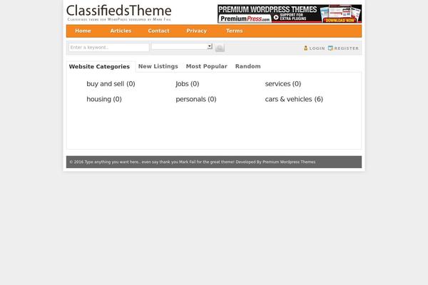 laosclassified.com site used Classifiedstheme