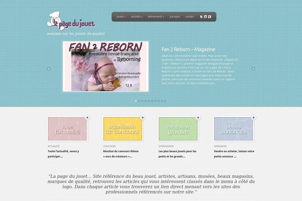 Feather theme site design template sample