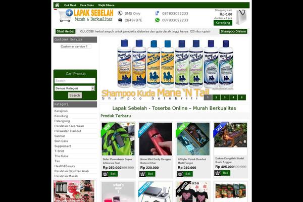 Minimarket theme site design template sample