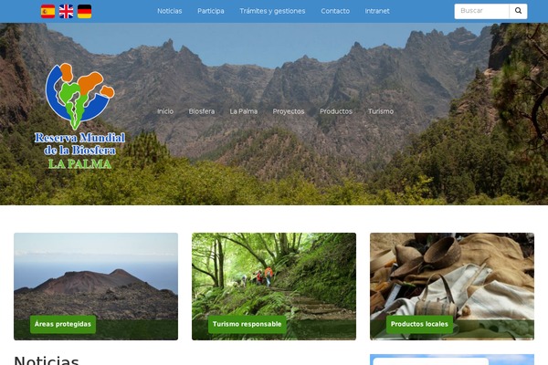 lapalmabiosfera.es site used Nuevo