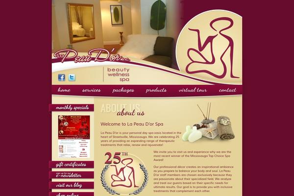 Default theme site design template sample