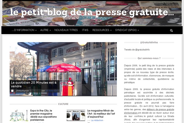Magazin theme site design template sample