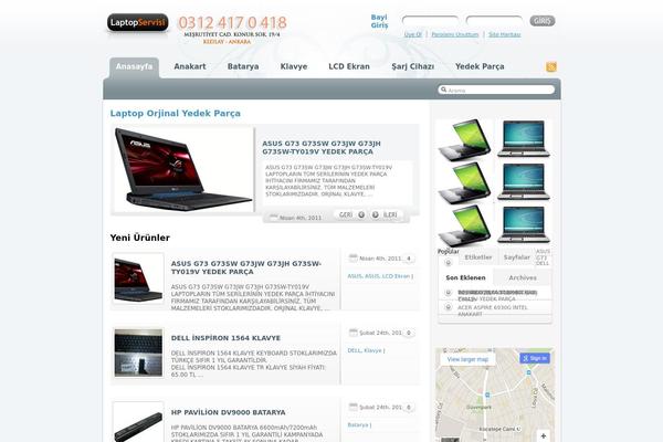 laptop-yedekparca.com site used Wordzine