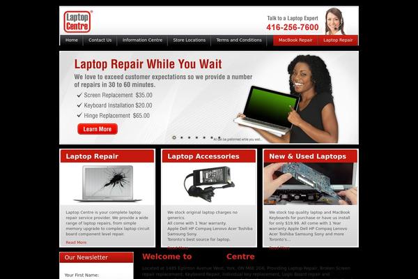 Laptop theme site design template sample