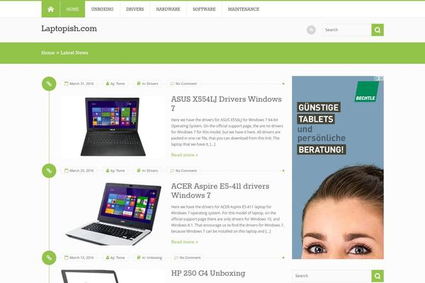 Fresh & Clean theme site design template sample