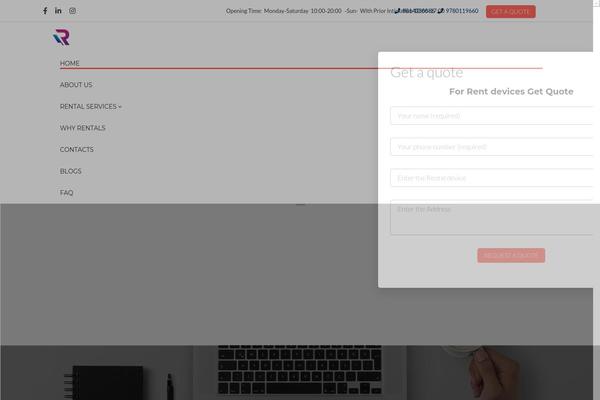 Phone-repair theme site design template sample