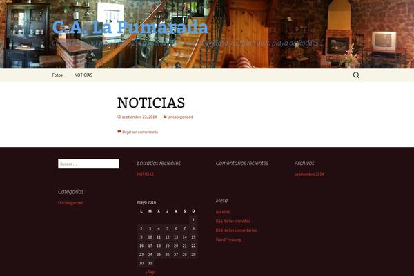 Twenty Thirteen theme site design template sample