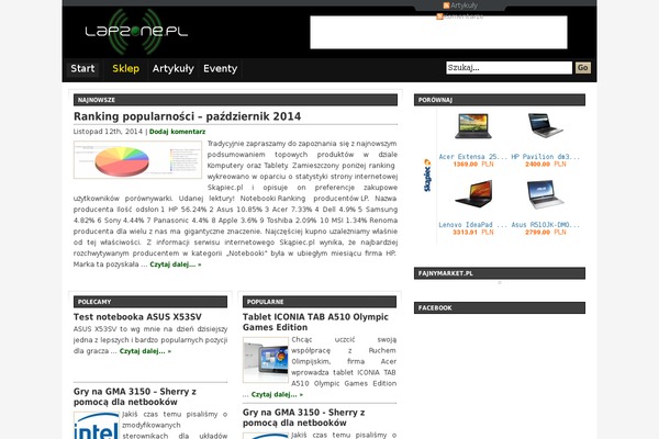 lapzone.pl site used Cover WP