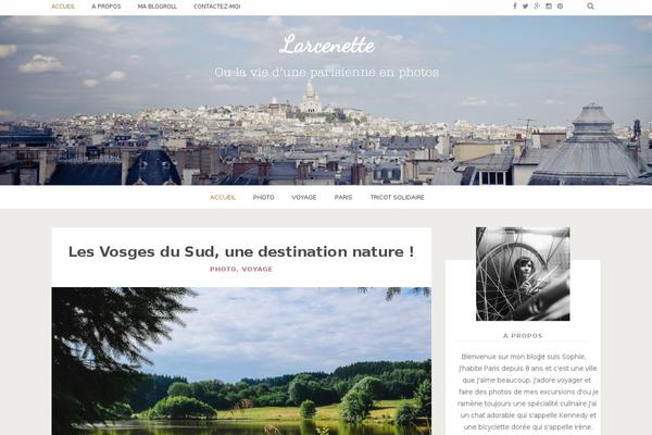Journey theme site design template sample