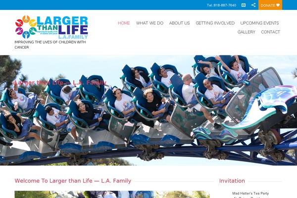 Charitas theme site design template sample