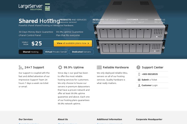 Rackhost theme site design template sample