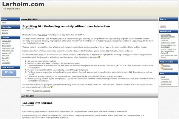 Site using Akismet plugin