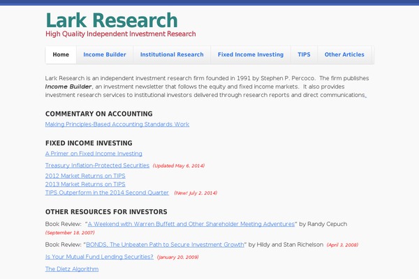 larkresearch.com site used Smpl Skeleton