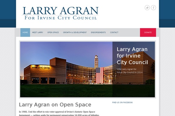 Politician theme site design template sample