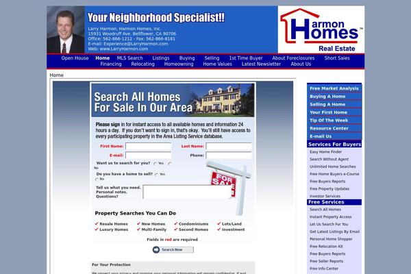 larryharmon.com site used Megasite