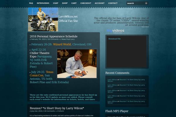 Site using Flash MP3 Player plugin