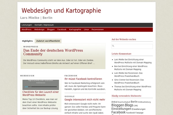 WordPress website example screenshot